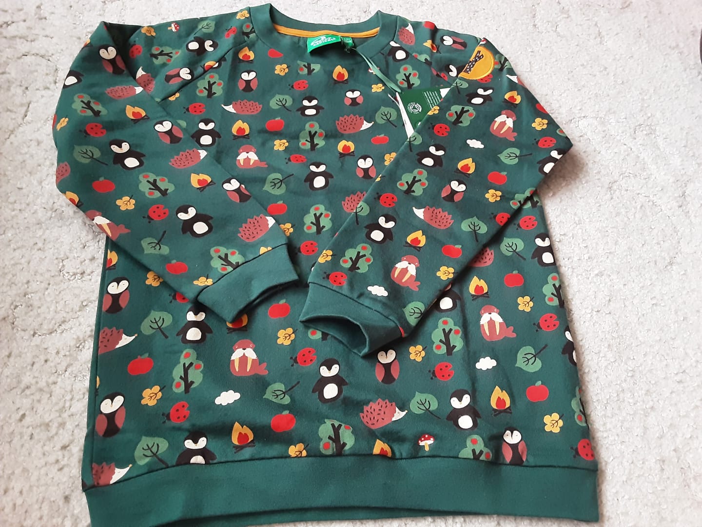 Customer photo review of Woodland Walk Long Sleeve Raglan Sweatshirt