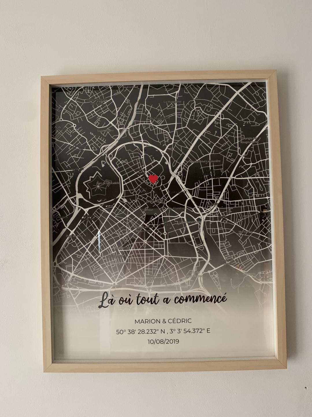 Customer photo review of Là où tout a commencé - Affiche personnalisée