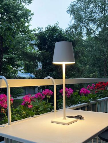 Customer photo review of Contemporary Cordless Modern Table Lamp