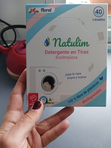 Customer photo review of Eco-Tiras de Detergente 40 lavados Natulim
