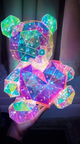 Customer photo review of Colorful Glowing Bear™