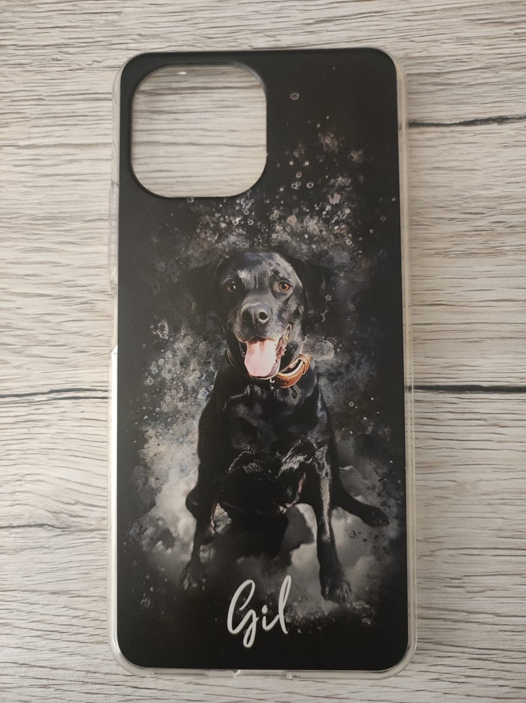 Customer photo review of Personalisierte Portrait Handyhülle – Aquarell Stil