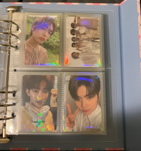Customer photo review of PREMIUM HOLOGRAPHIC PHOTOCARD SLEEVES - RAINBOW VERSION