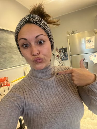 Customer photo review of Maglioncino Emily lungo a costine
