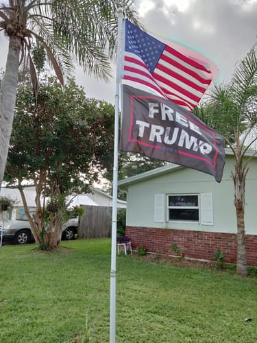 Customer photo review of Free Trump Flag - 3'x5'