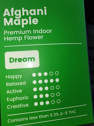 Customer photo review of Afghani Maple (Indica)