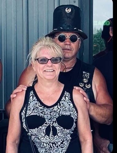Customer photo review of Just Love Skulls Punk Tank Top