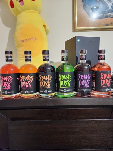 Customer photo review of Sour Puss Mixed 6-Pack + Hoodie