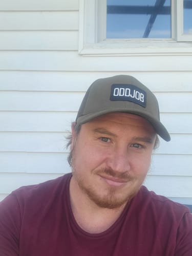Customer photo review of Big Green Trucker Hat