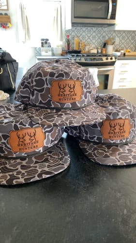 Customer photo review of Custom Leather Patch Rope Hat