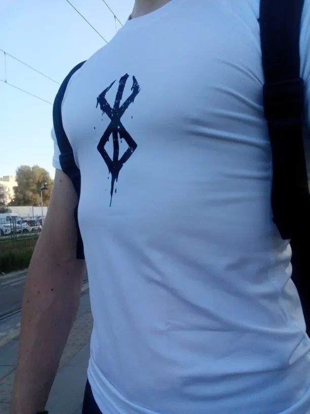 Customer photo review of Berserk Compression T-Shirts