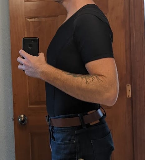 Customer photo review of Posture Shirt® For Men - Pullover