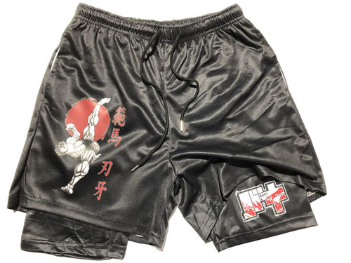 Customer photo review of Baki x Yujiro Hanma Gym Shorts