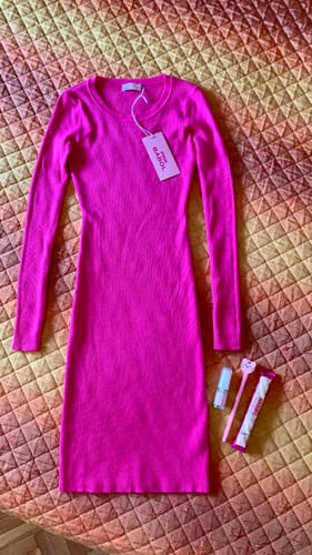 Customer photo review of Tubino girocollo calda viscosa