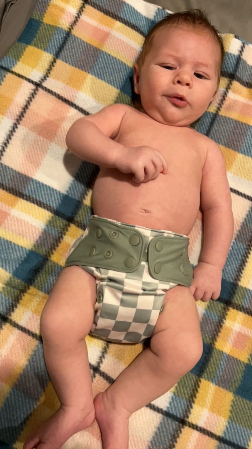 Customer photo review of Kekoa: Premium Hybrid One Size Nappy 6-42 pounds