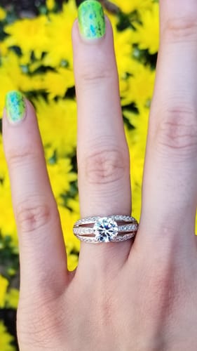 Customer photo review of Solitaire 1.25ct CZ Ring in Sterling Silver