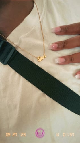 Customer photo review of Personalized Name Necklace