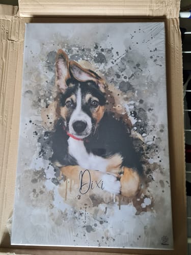 Customer photo review of Aquarell Pawtrait