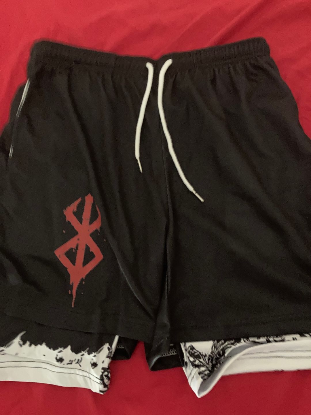 Customer photo review of Berserk Gym Shorts v1