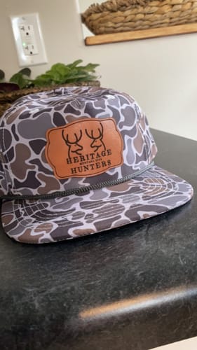 Customer photo review of Custom Leather Patch Rope Hat