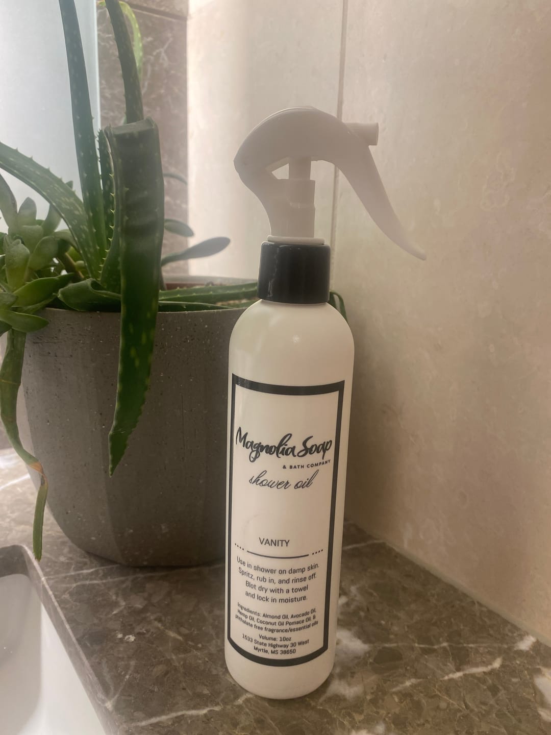 Customer photo review of Shower Oil