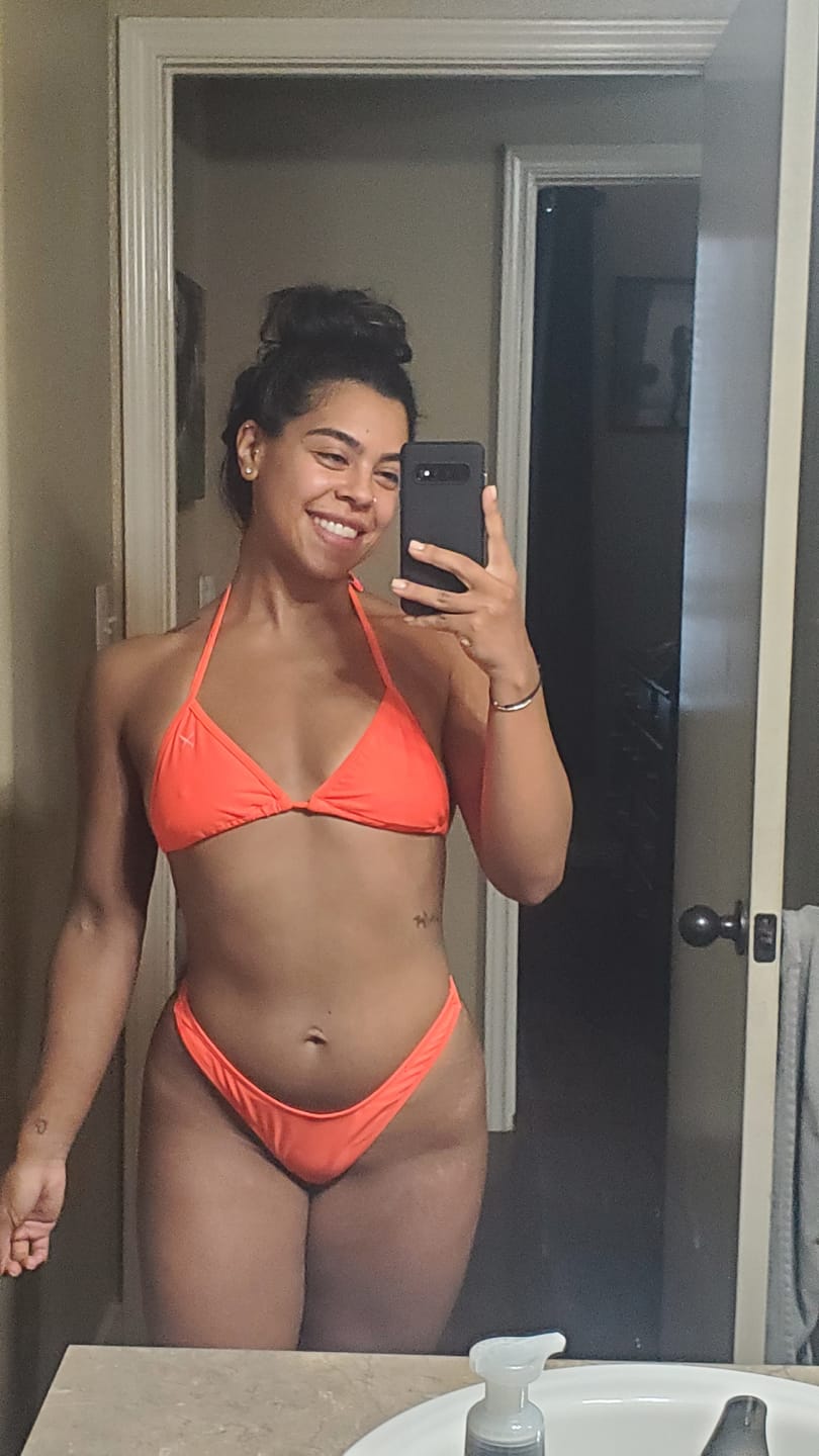 Customer photo review of Wild Orange Chic 80's Bottoms