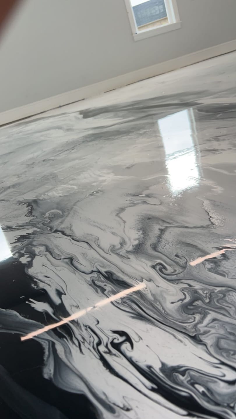 Customer photo review of Epoxy Floor Kit - Rockhard USA 3 Gal. Kit