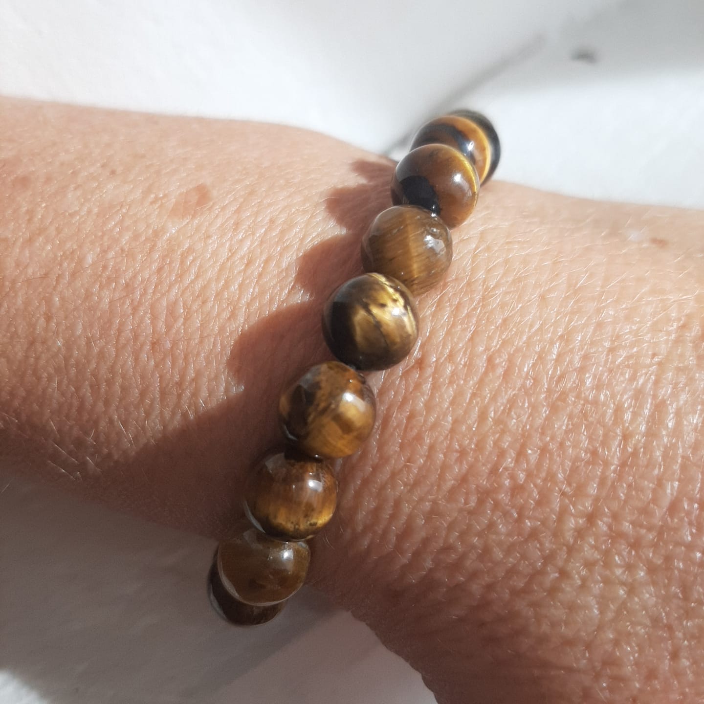 Customer photo review of Bracelet Oeil de Tigre 8mm