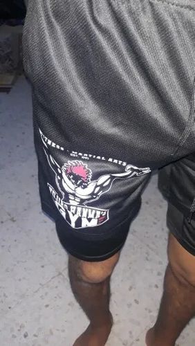 Customer photo review of Baki x Yujiro Hanma Gym Shorts