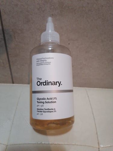 Customer photo review of Glycolic Acid 7% Exfoliating Toning Solution 240ml