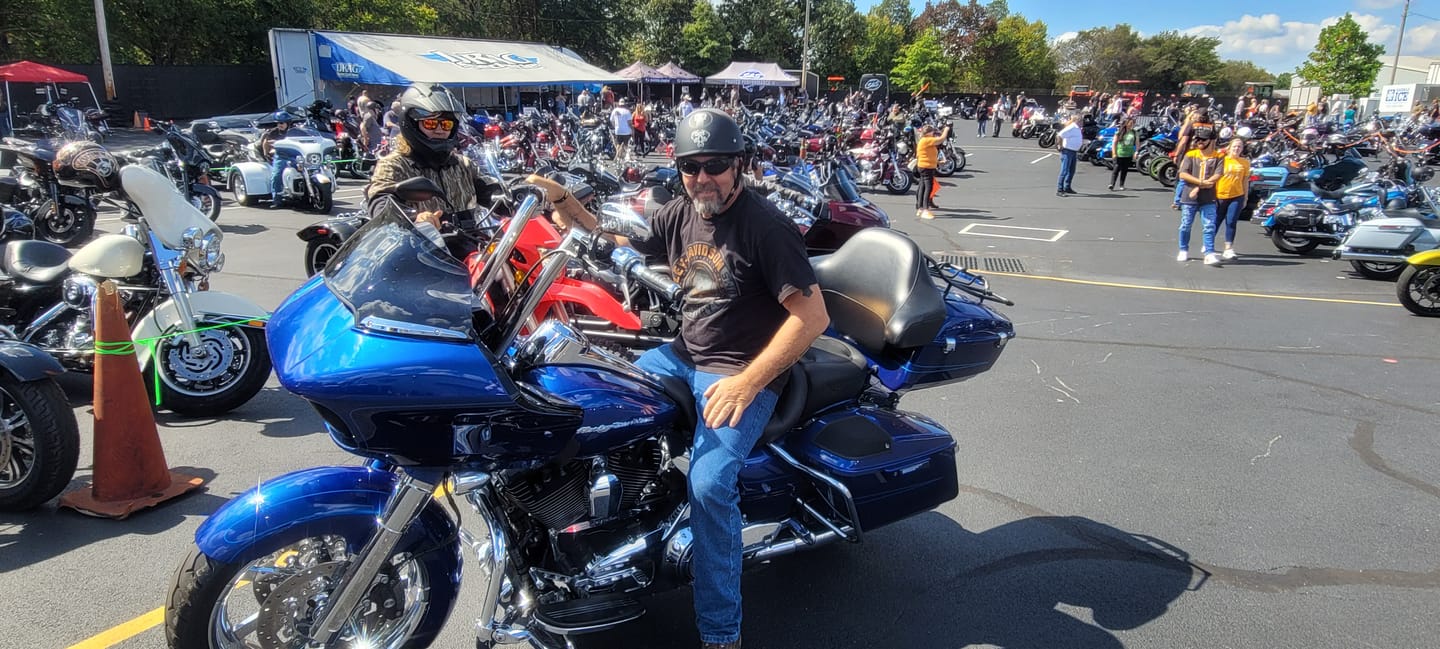 Customer photo review of Low Profile Reversible DOT Polo Helmet / Punisher