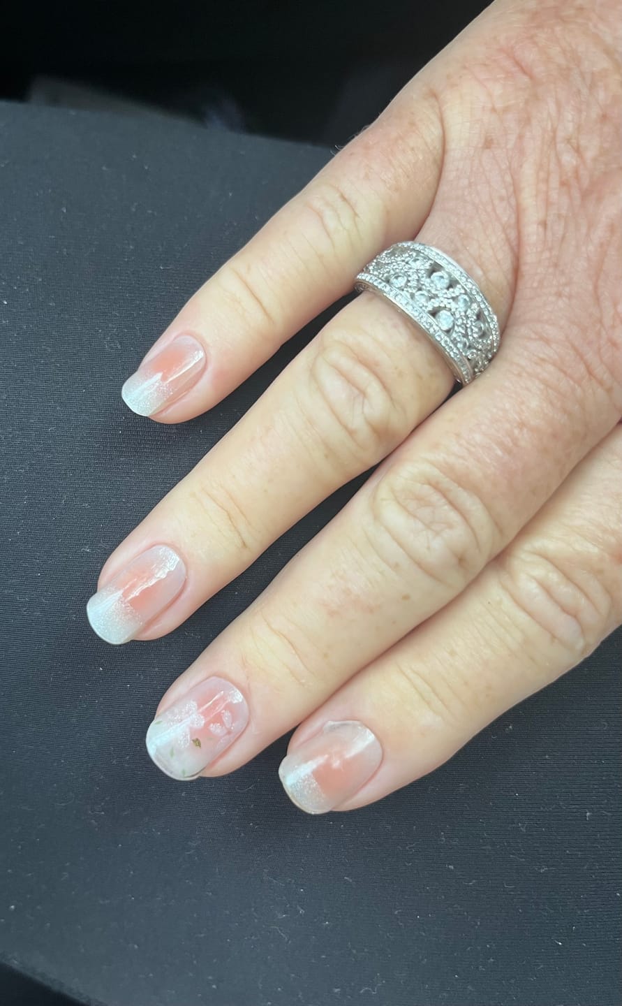 Customer photo review of NEW Blushing Sakura DIY Semicured Gel Nail Sticker Kit (LIMITED EDITION)