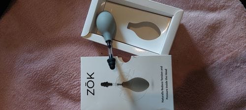 Customer photo review of Zōk- Naturally Reduce Pressure and Tension Inside the Head