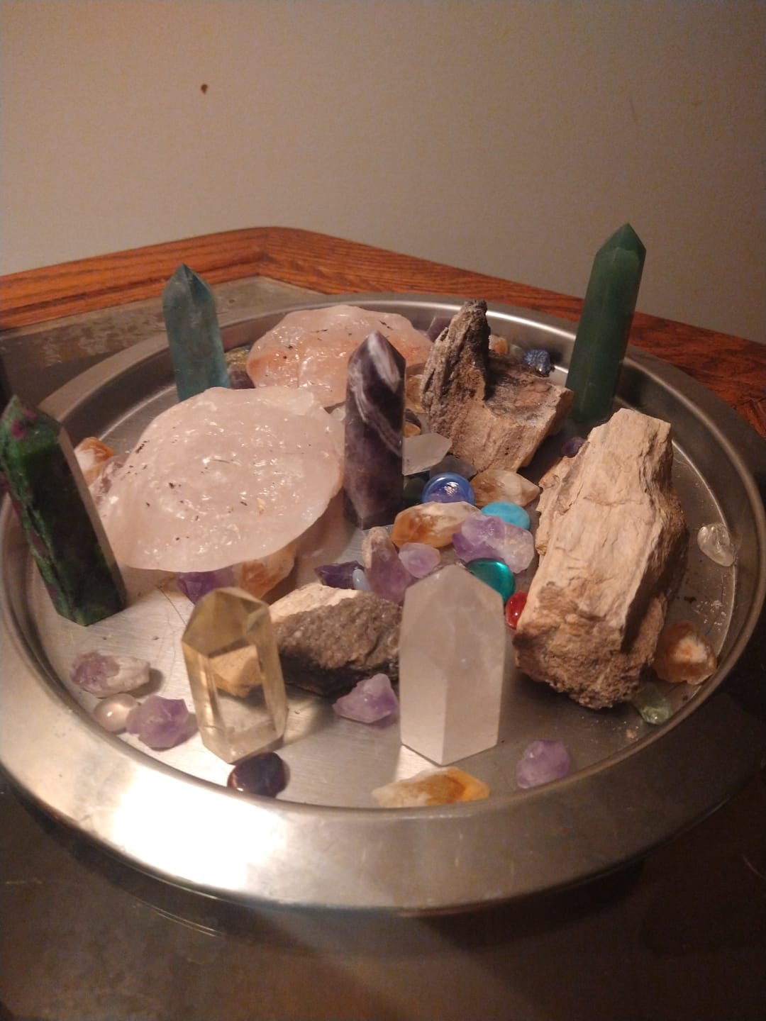 Customer photo review of Citrine Wealth & Abundance 9-Crystal Set