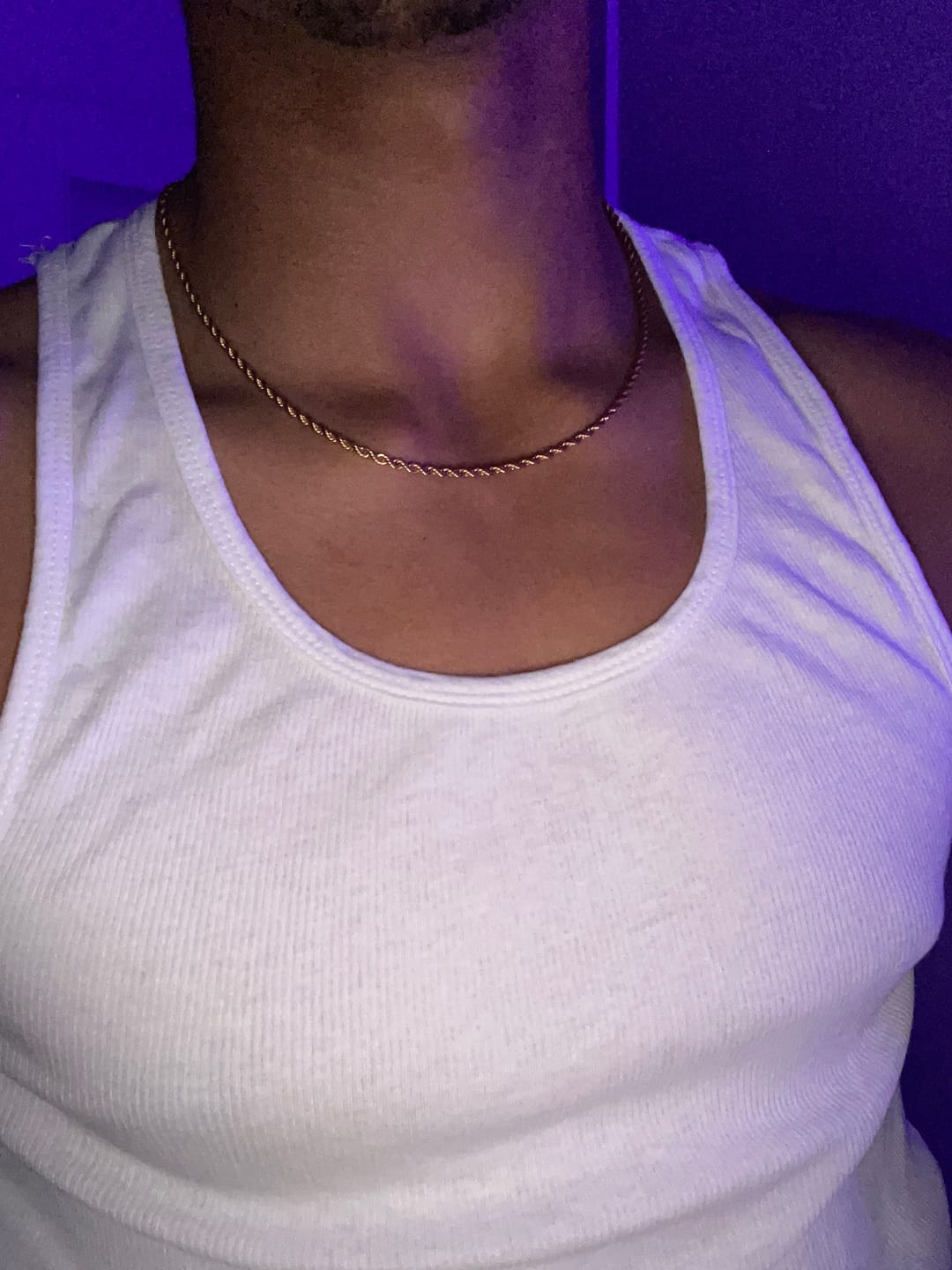 Customer photo review of CLEAN ROPE CHAIN. - 3MM 18K GOLD