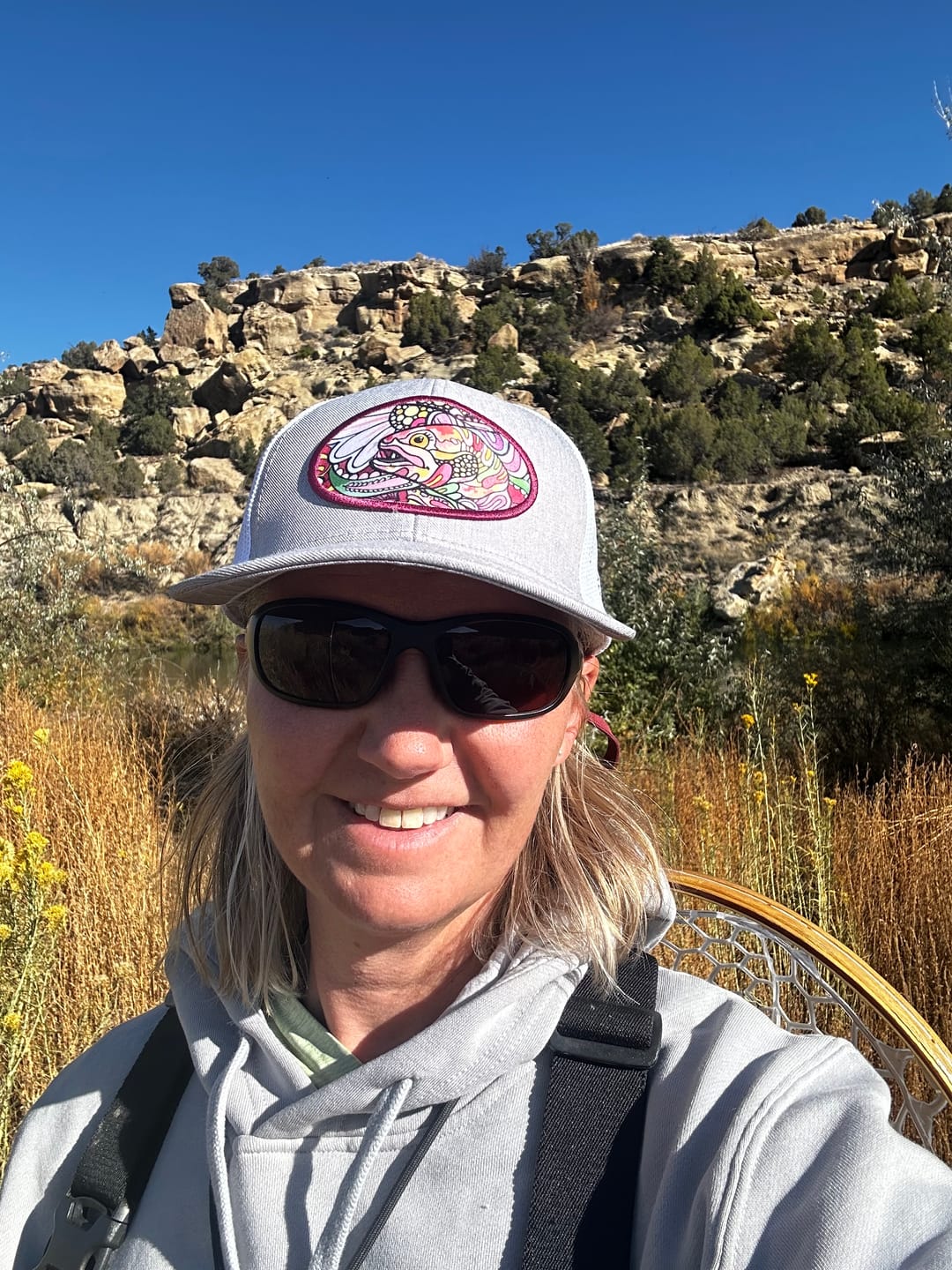 Customer photo review of REDtro Salmon Trucker Hat