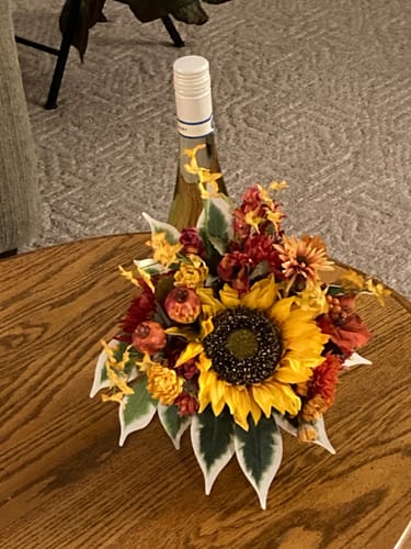 Customer photo review of Bottle Bouquet holder