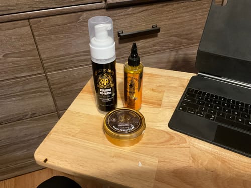 Customer photo review of Respected Roots Beard Care Kit