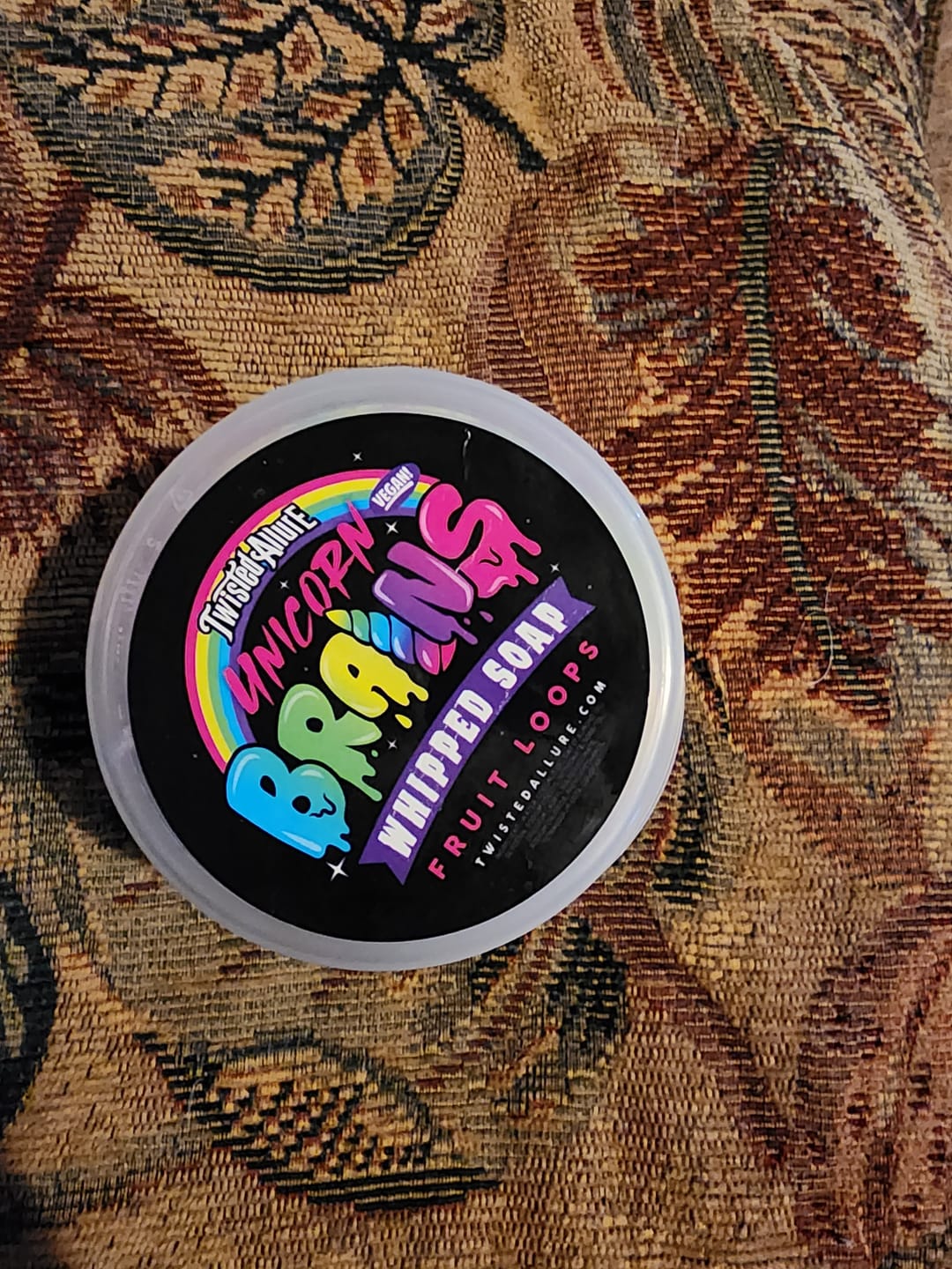 Customer photo review of Unicorn Brains Whipped Soap (Fruit Loops Cereal)