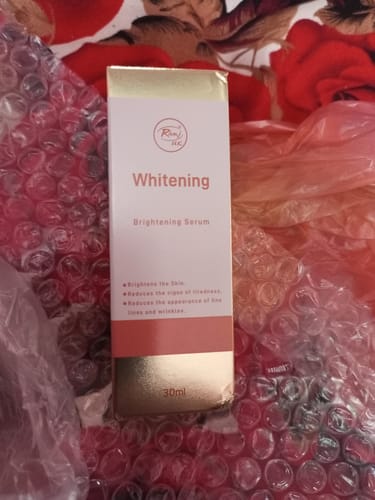 Customer photo review of Face Serum - Whitening (30ml)
