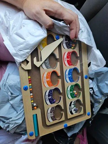 Customer photo review of Kletshuts™ MagneticMaze - Farve- Og Tal-labyrintlegetøj