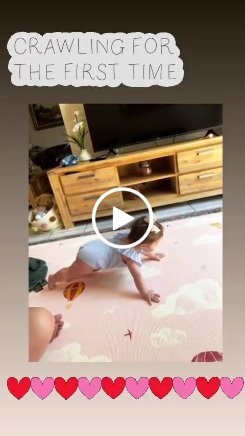 Customer video review of Sunset Geo/ In The Clouds Pink Play Mat