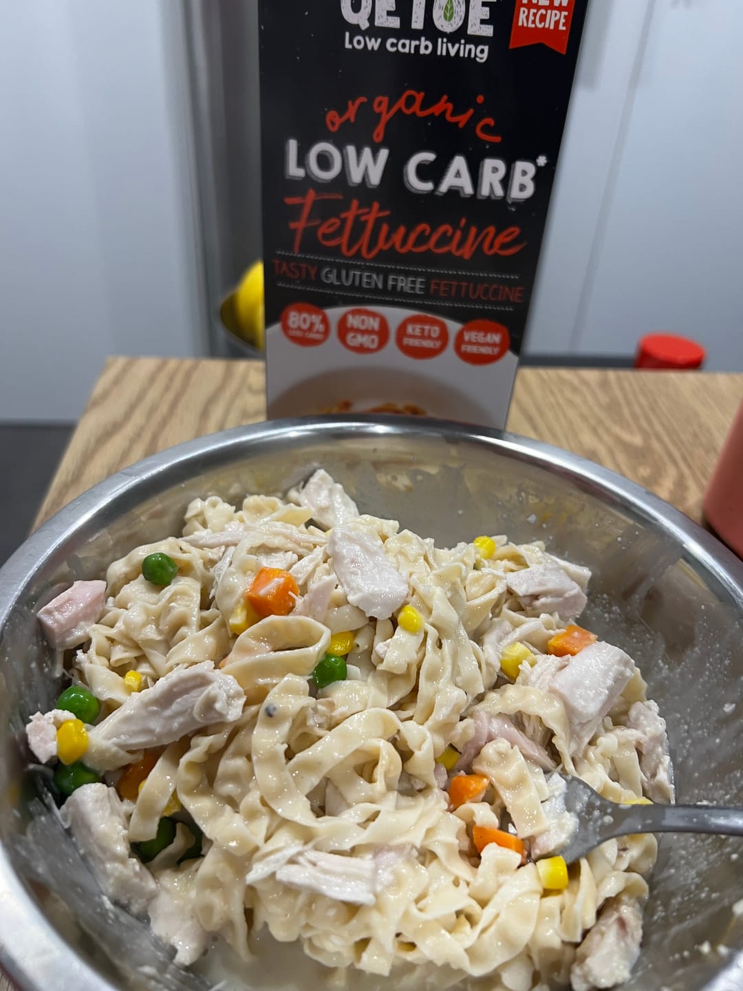 Customer photo review of Combo Starter Pack. 2 Qetoe Spaghetti pack, 2 Qetoe Fettucine Pack & 2 X Qetoe Rice Pack 160g.