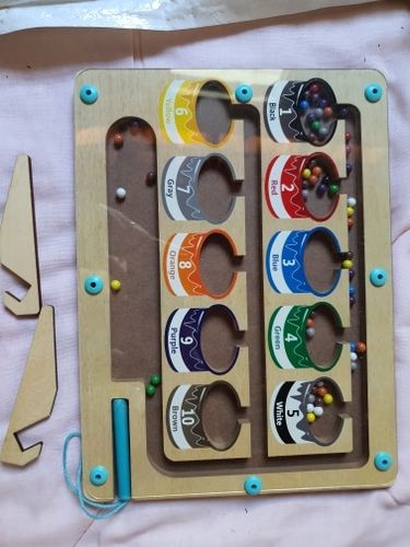 Customer photo review of Kletshuts™ MagneticMaze - Farve- Og Tal-labyrintlegetøj