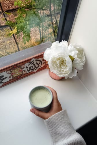 Customer photo review of Premium Ceremonial Matcha 60g Tube