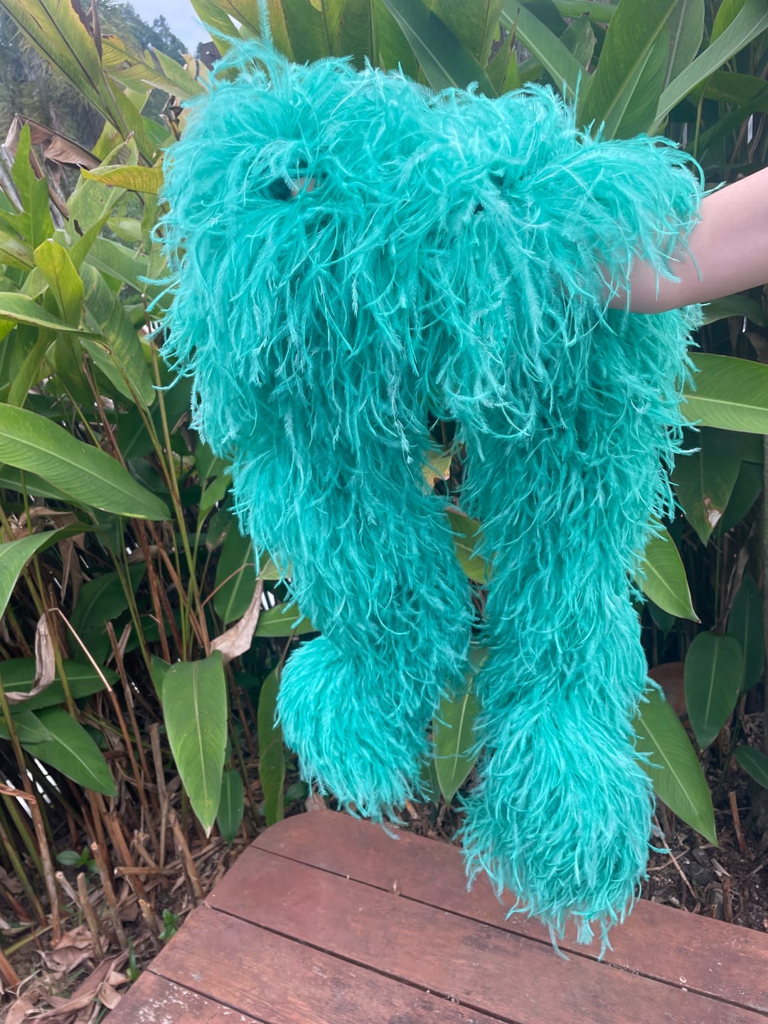 Customer photo review of Ostrich Feather Boa