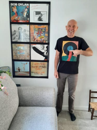 Customer photo review of Record Face T-shirt