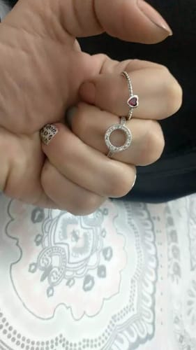Customer photo review of ANILLO SPARKLING HALO PANDORA