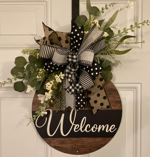 Customer photo review of Round DecoExchange Sign Extender
