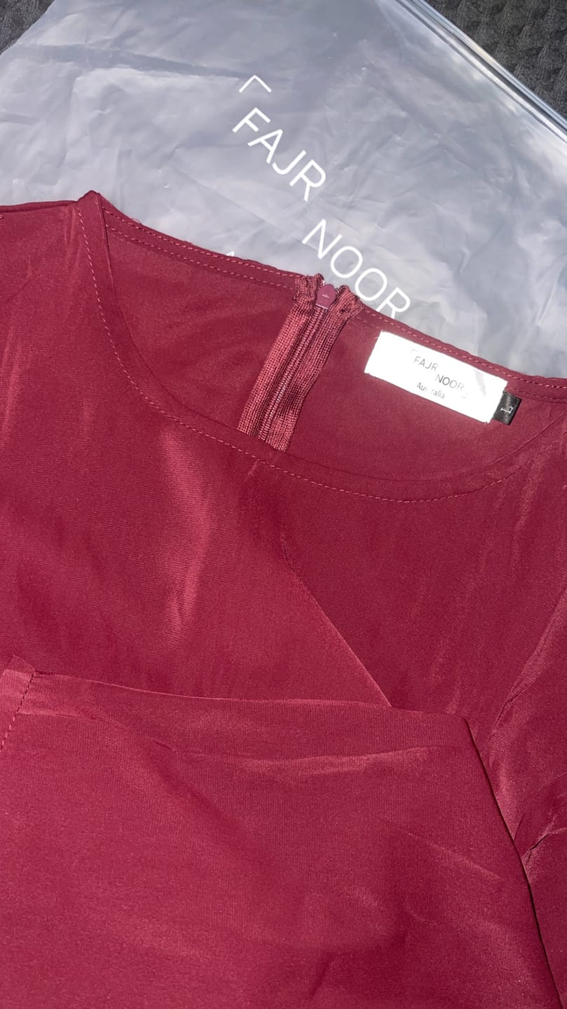 Customer photo review of Sarah Set - Maroon
